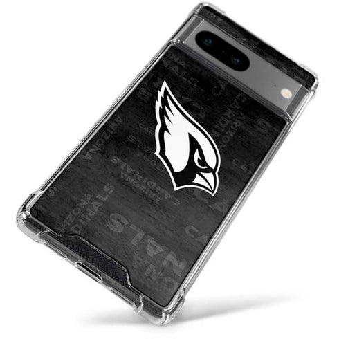NFL Arizona Cardinals Black & White Google Pixel 7a Clear Case
